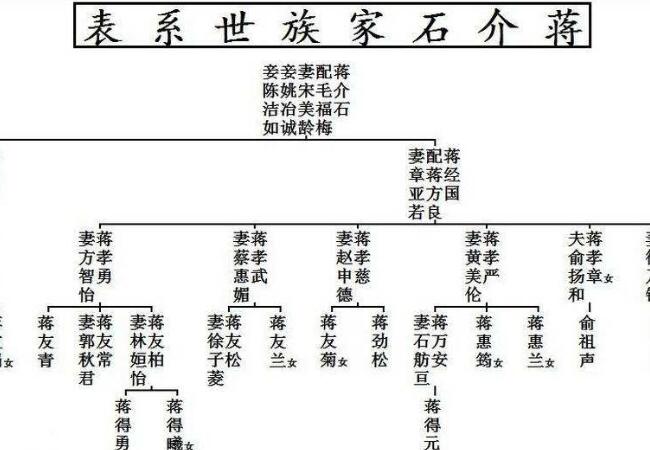 民国四大家族 国民党的核心力量